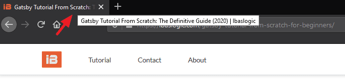 page metadata